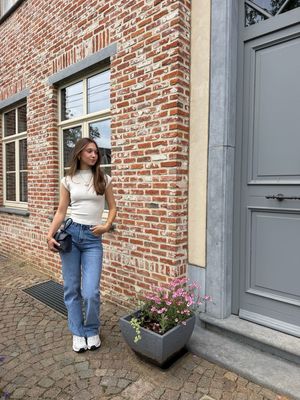 Straight Leg Jeans Blauw