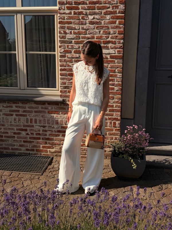Kanten Blouse Wit