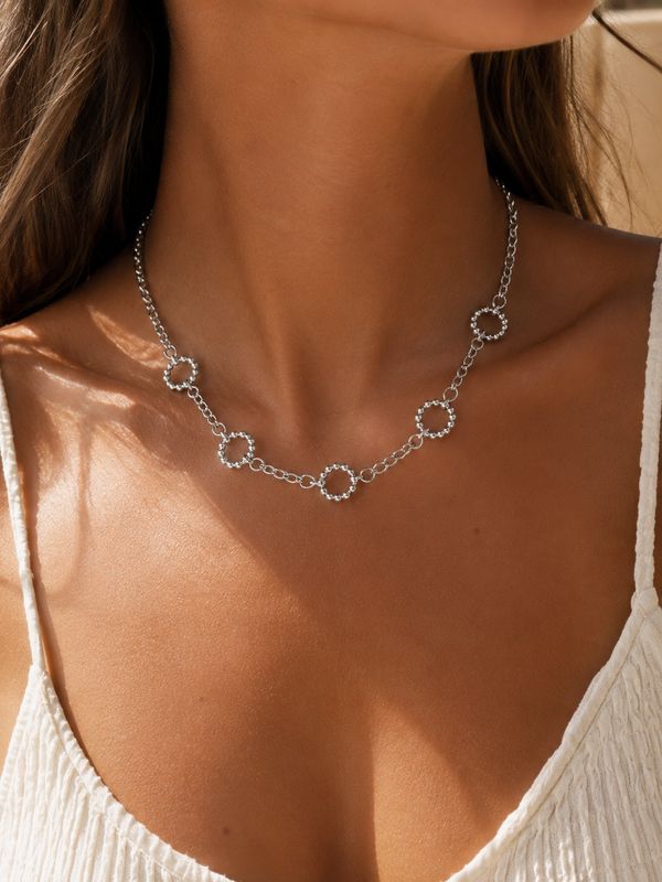 Hoop Necklace Zilver