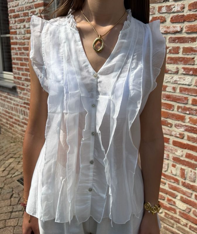 Lucie Blouse Wit