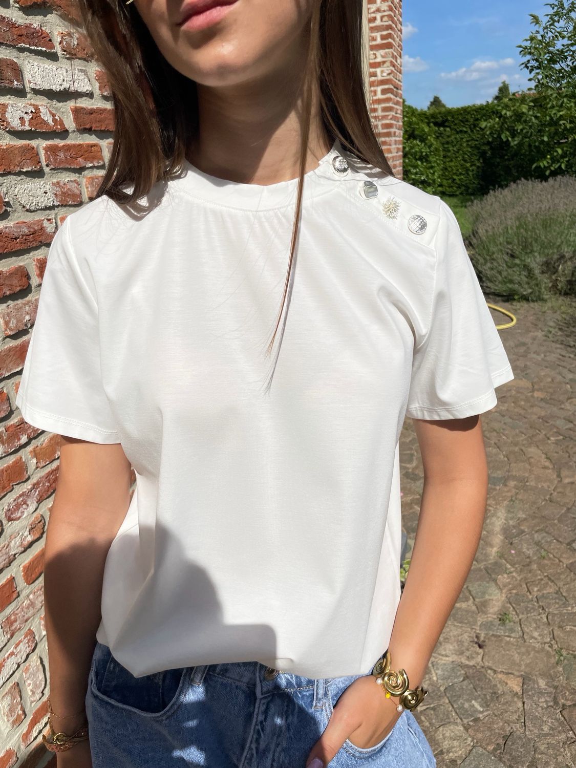Clasic Chic Tee Wit