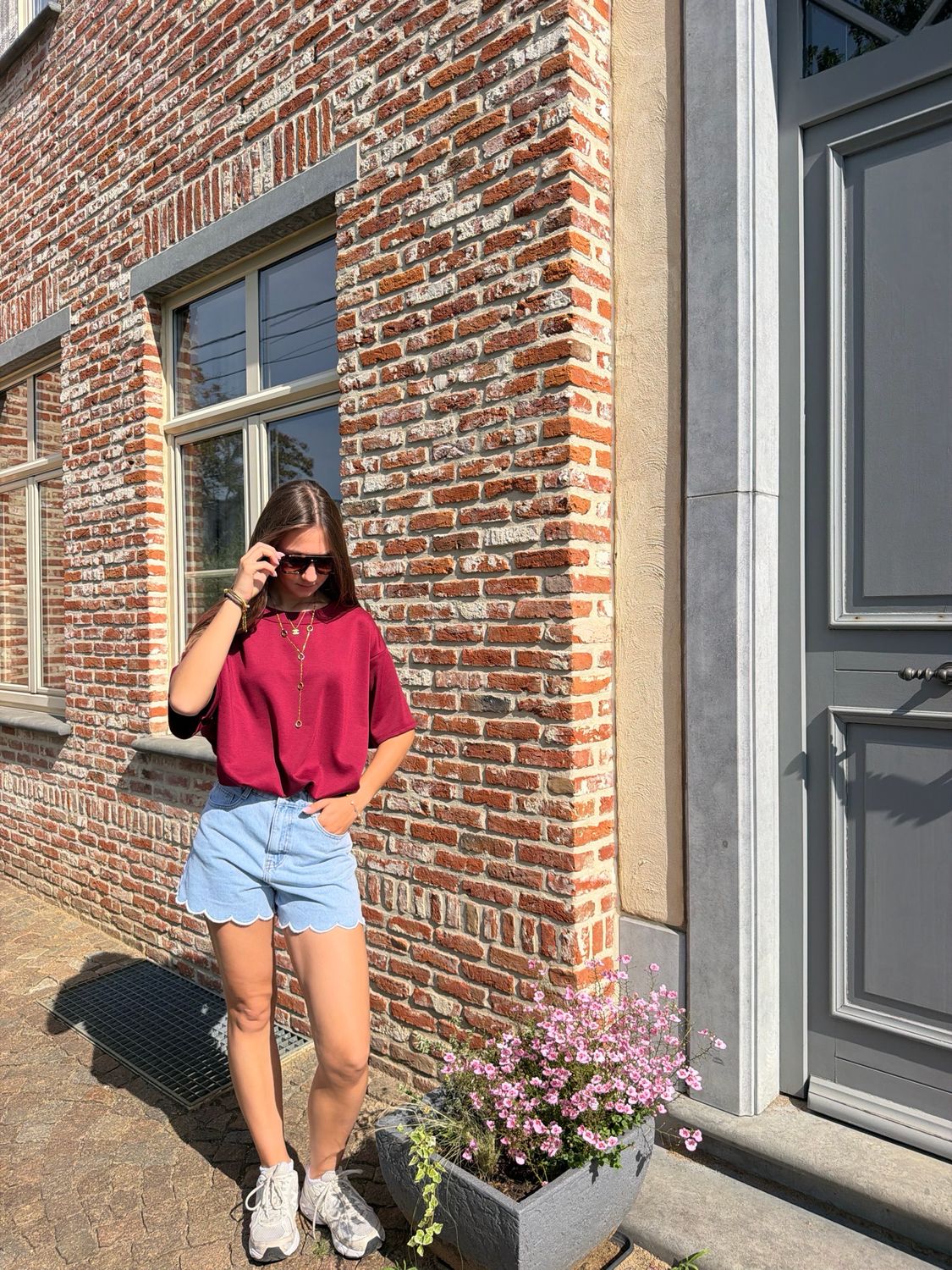 Lounge Tee Bordeaux