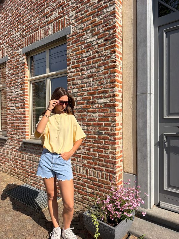 Lounge Tee Boter Geel
