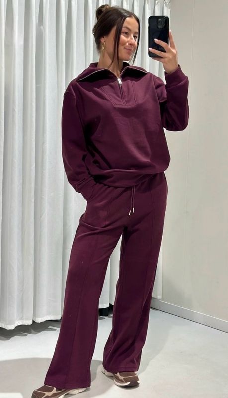 Casual Joggers Burgundy