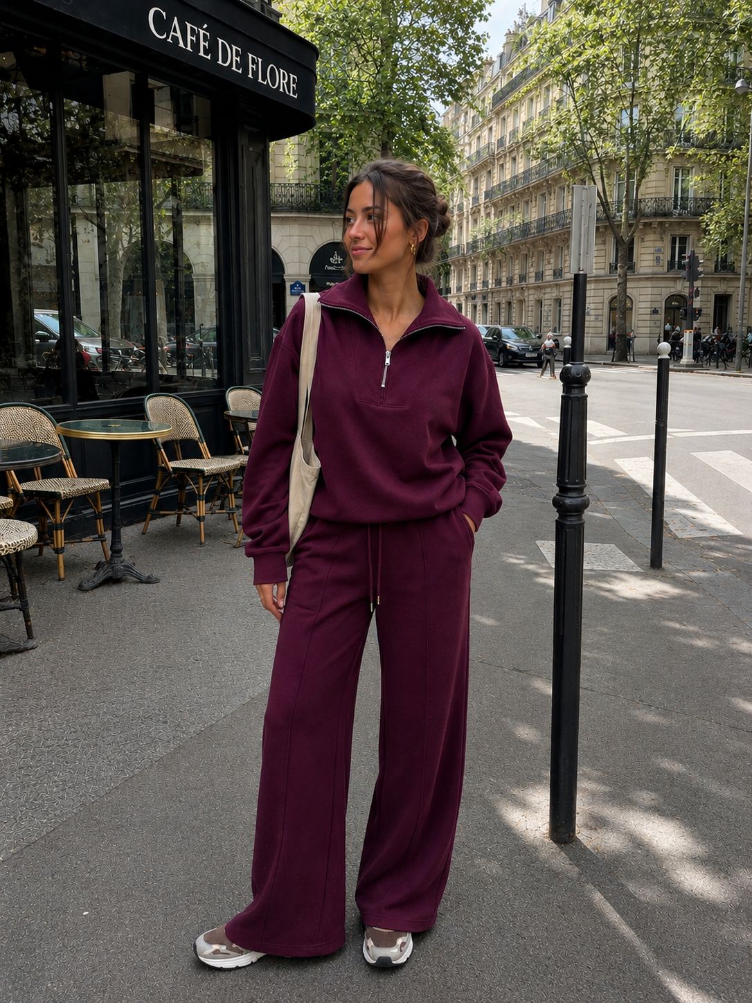 Casual Joggers Burgundy