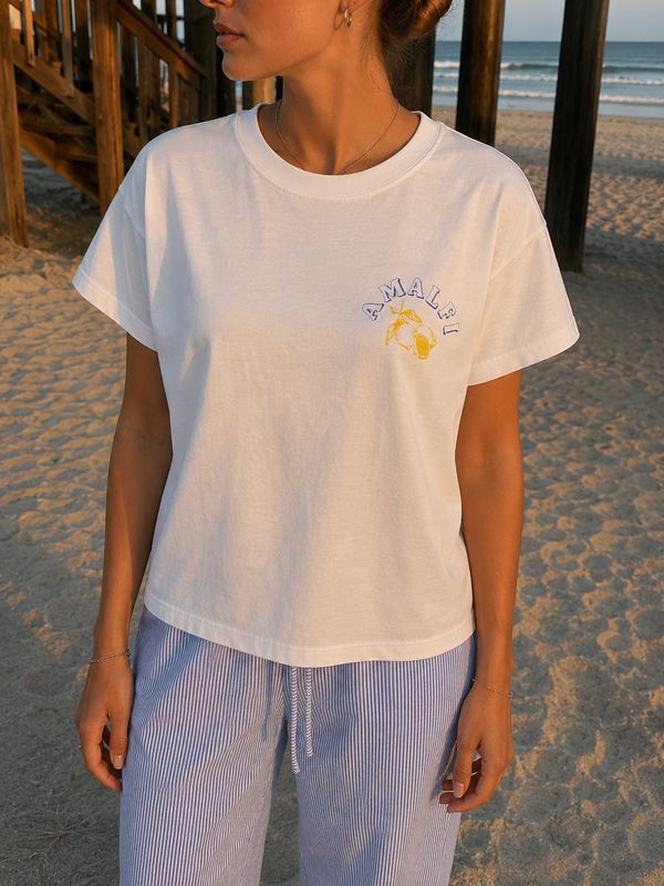 Amalfi print tee