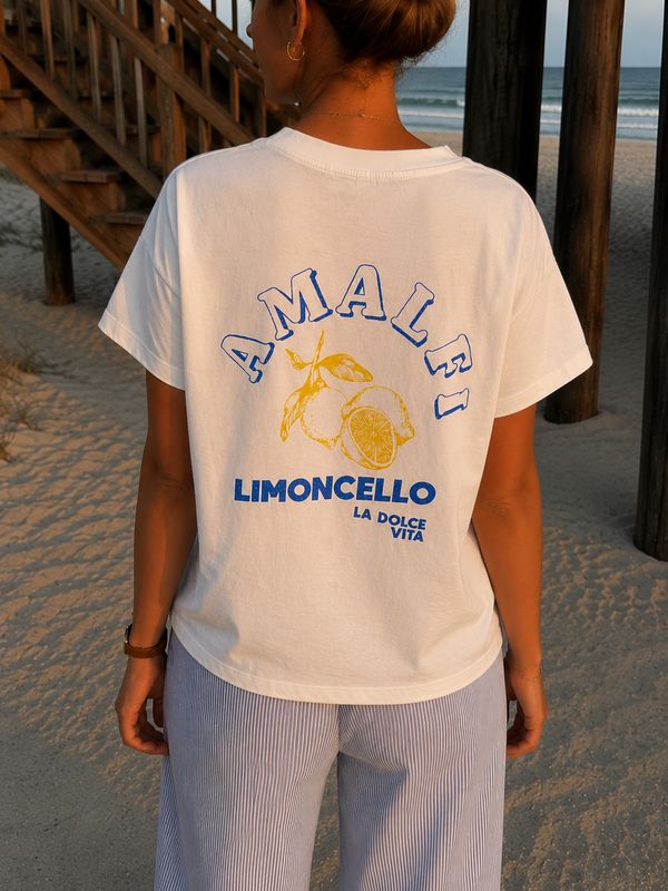 Amalfi print tee