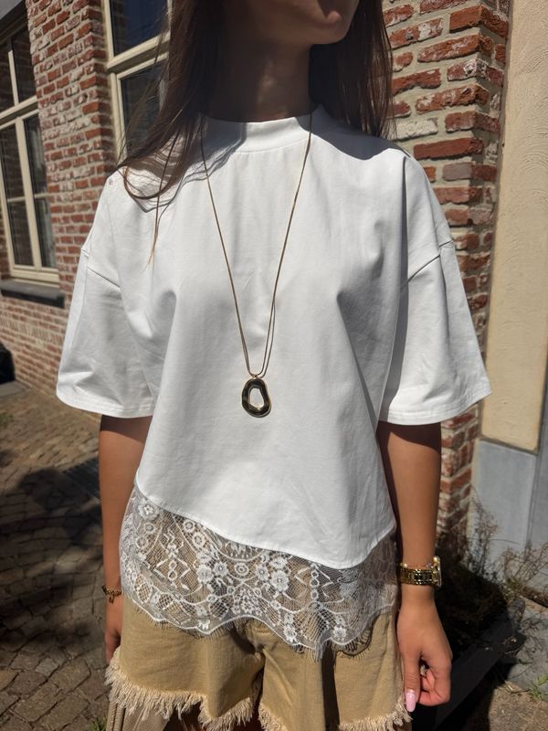 Lace Tee White