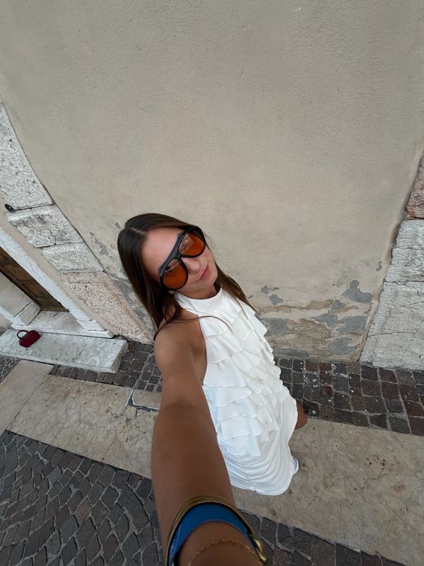 Fine Statement Sunnies Black x Orange