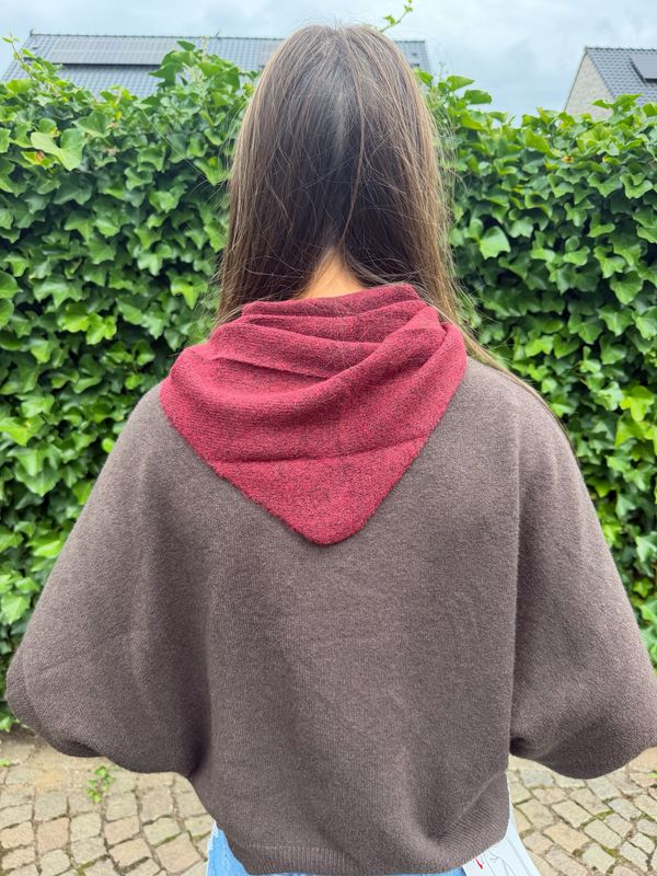 Triangle Scarf Bordeaux