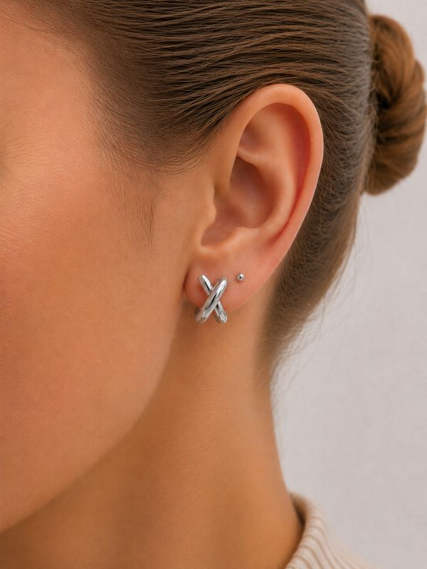 Cross Over Earings
