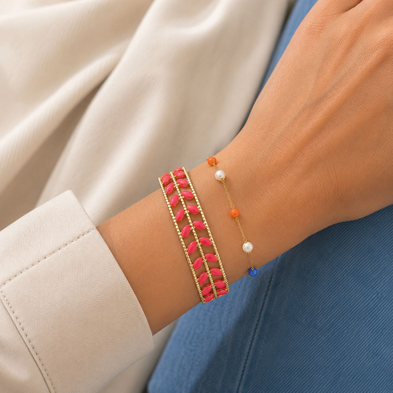 Ibiza Pink Bangle