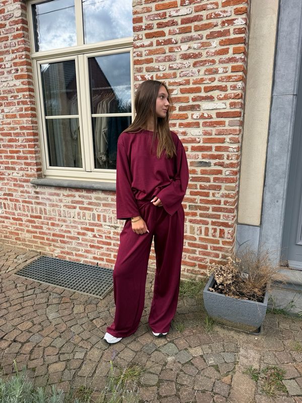 Cozy Lounge Set Bordeaux