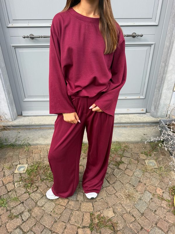 Cozy Lounge Set Bordeaux