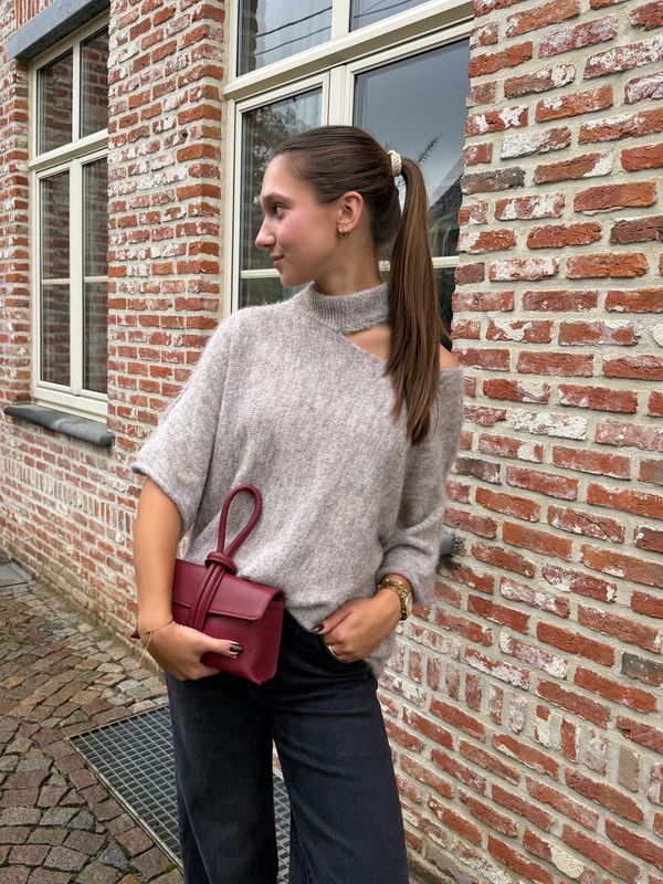 Mila Chocker Knit Taupe