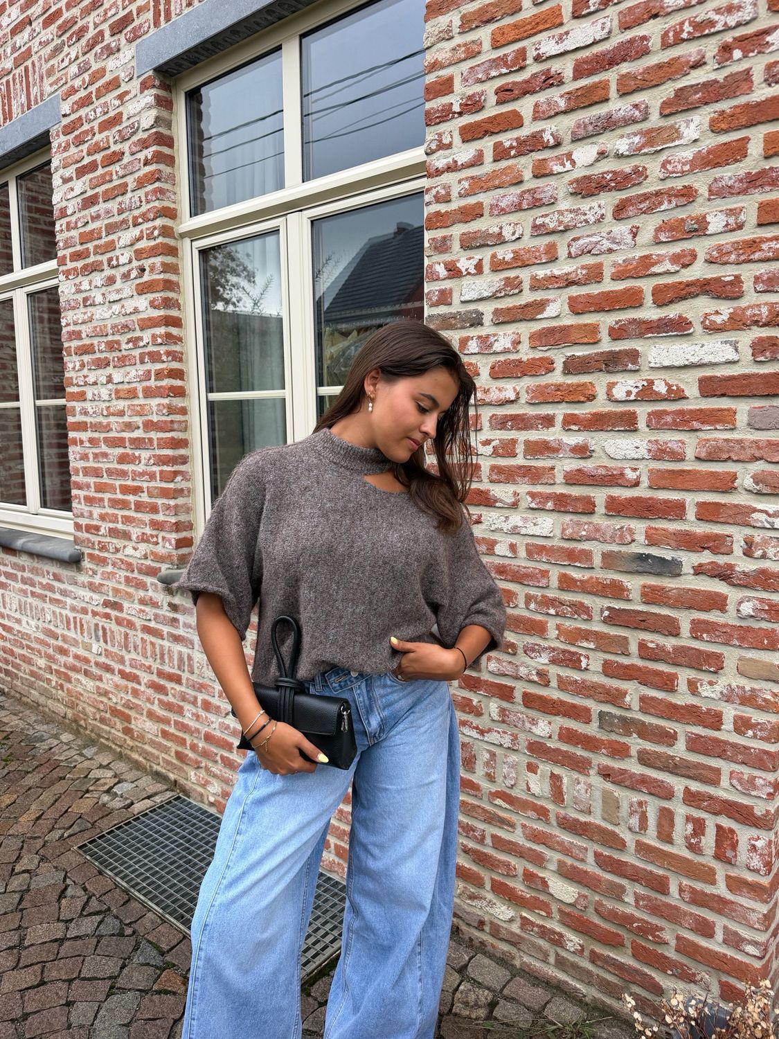 Mila Chocker Knit Brown