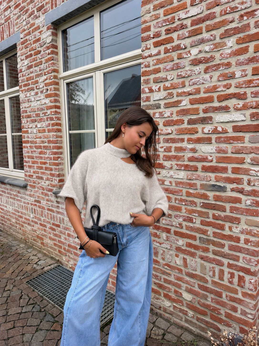Mila Chocker Knit Beige