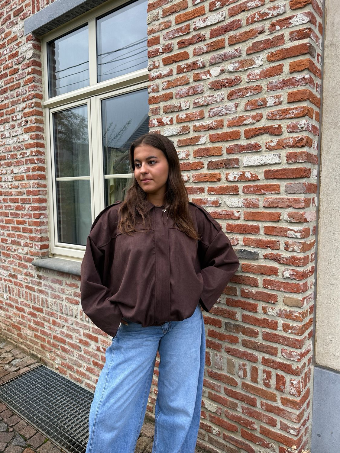 Lou Balloon Jacket Brown