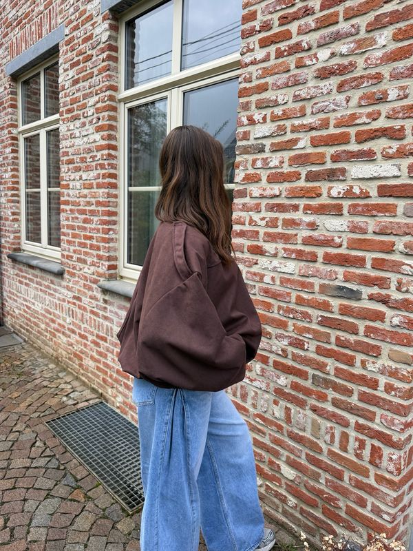 Lou Balloon Jacket Brown