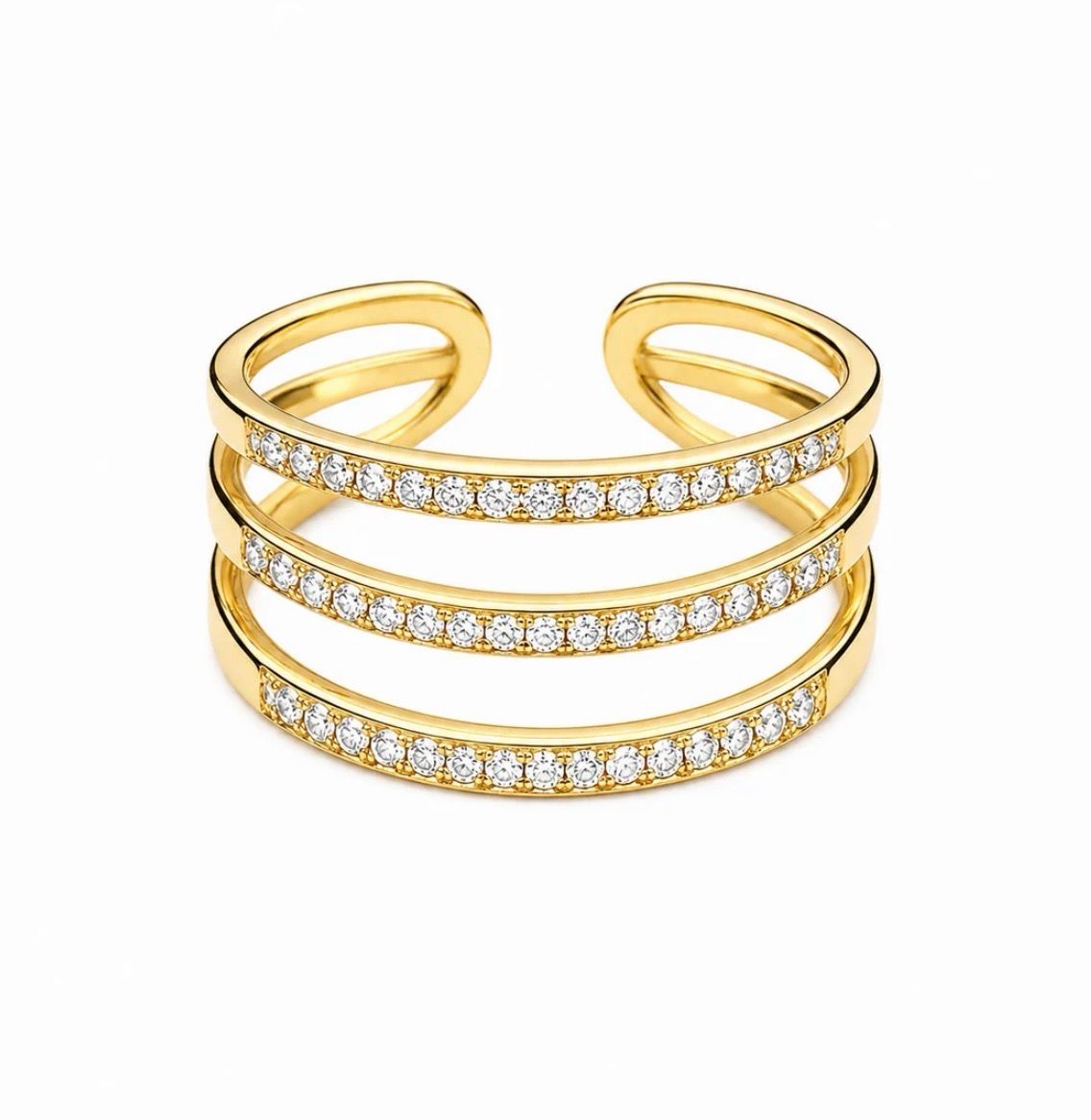 Strass Ring Gold