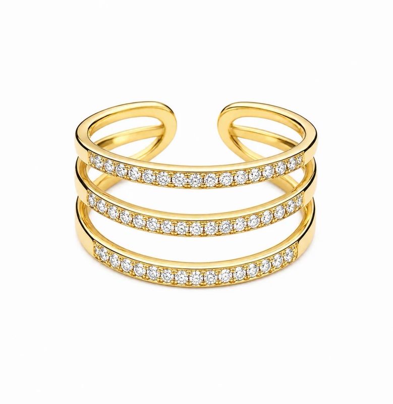 Strass Ring Gold