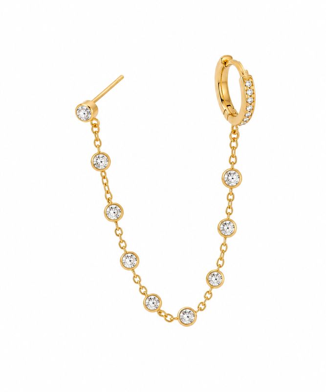 Crystal Chain Earing (1pc)