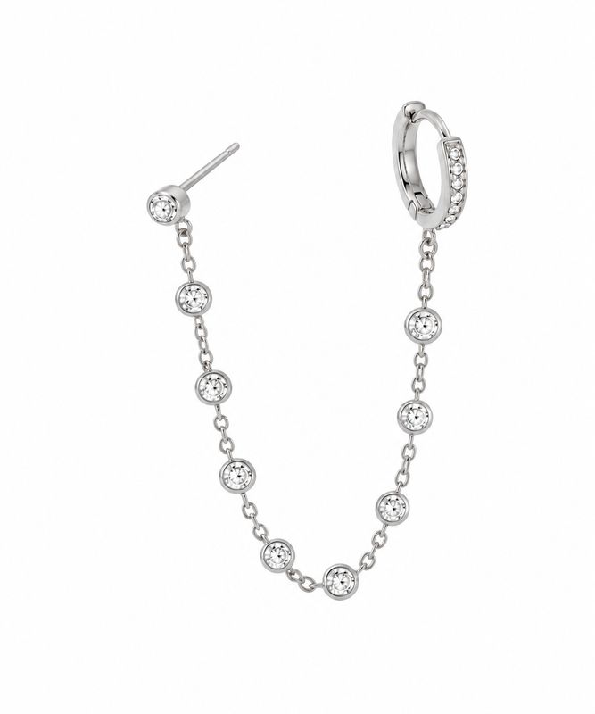 Crystal Chain Earing (1pc)
