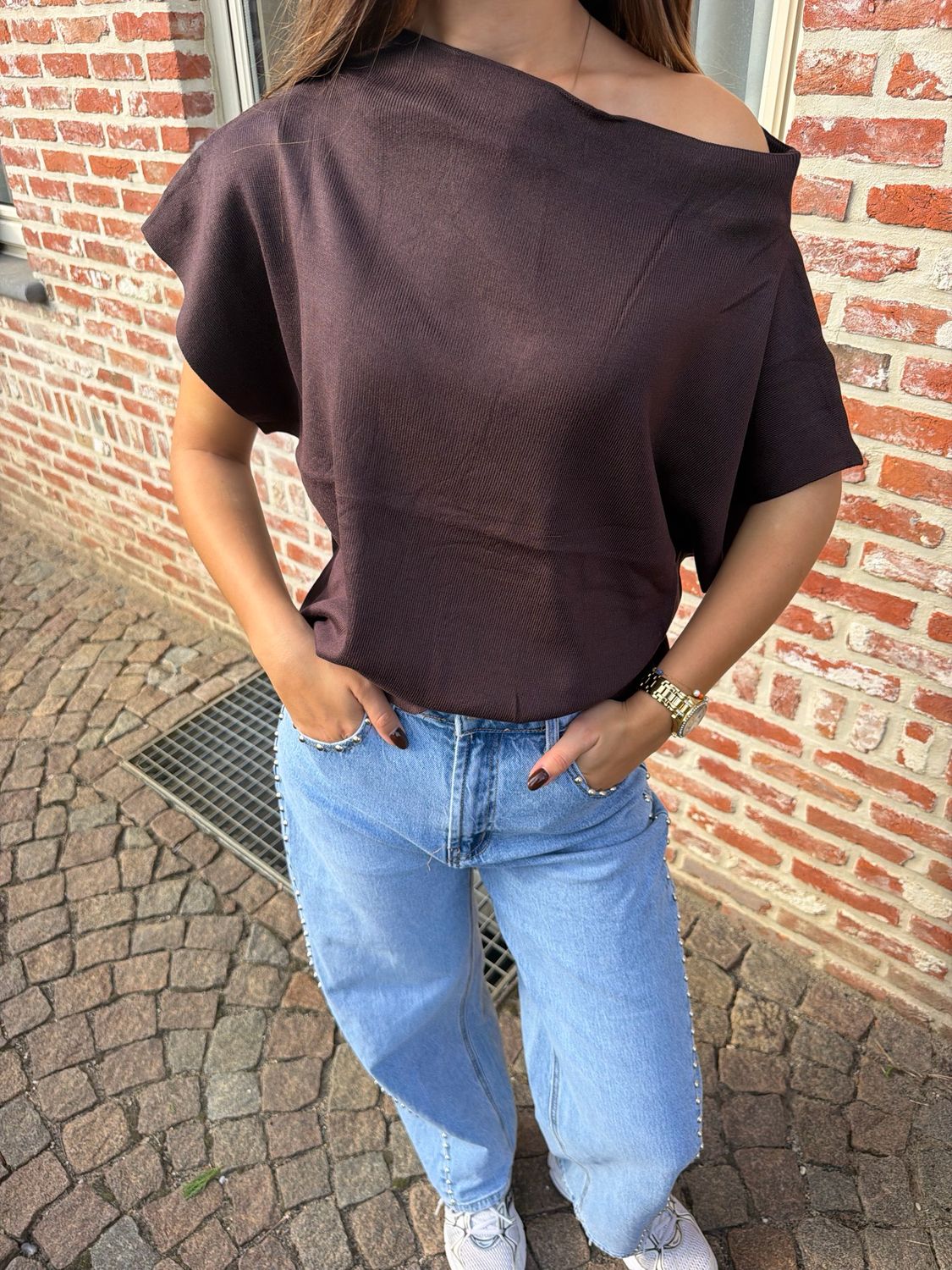Claire Top Brown