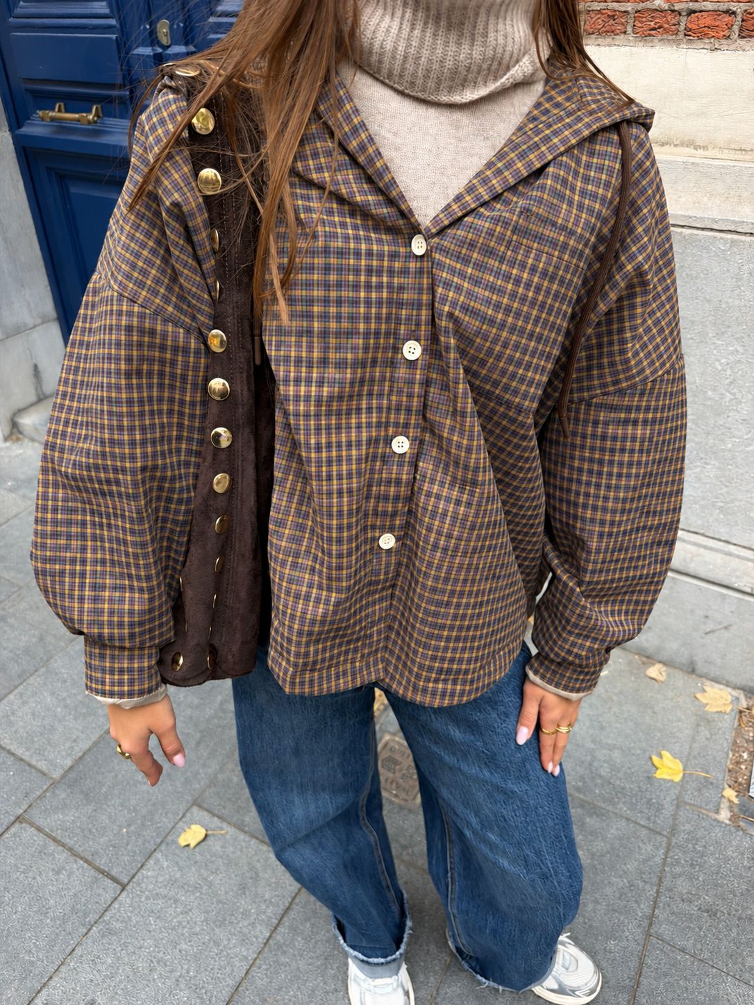 Checkered Light Jacked Brown x Blue