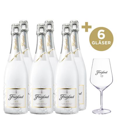 6 Freixenet ICE 0,75l + 6 ICE Gläser geschenkt