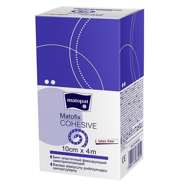 Matofix Cohesive Latex Free  10cm x 4m