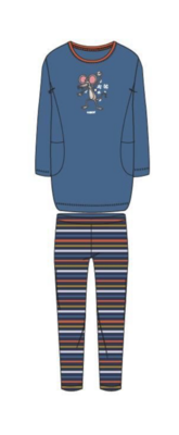 Pyjama met tuniek, Woody, Muis, Blauw Pyjama met tuniek, Woody, Muis, Blauw
