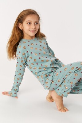 Meisjespyjama, Woody, thema Uil, rekbaar
katoen Meisjespyjama, Woody, thema Uil, rekbaar
katoen