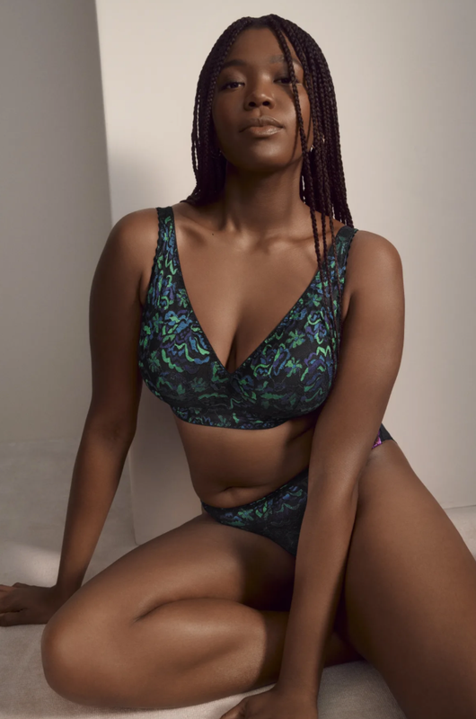 Beha zonder beugels/bralette; volle cup, Prima Donna, San Angel, Peacock Feather