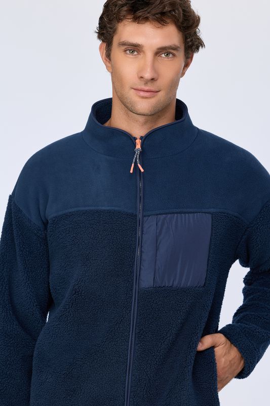 Sweater met rits, LordsxLilies, Donkerblauw