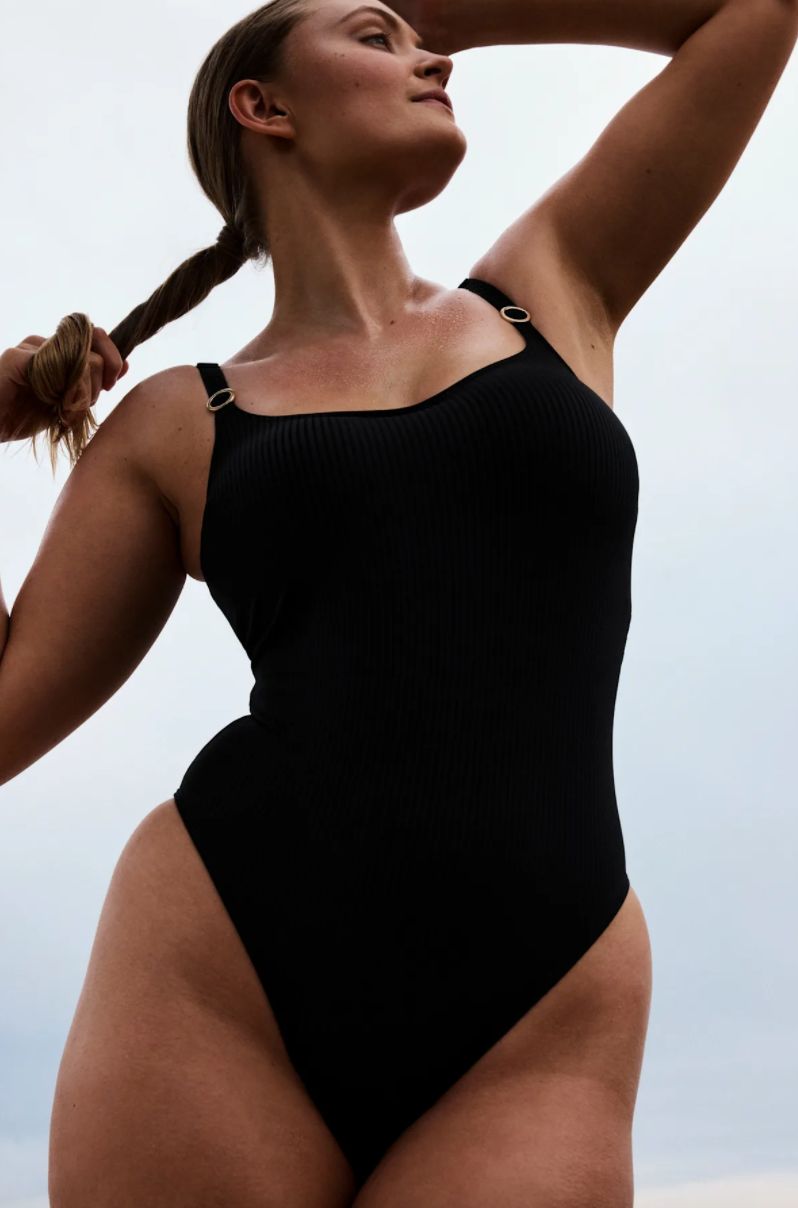 Voorgevormd badpak; zonder beugels, Prima Donna Swim, Delray, Zwart