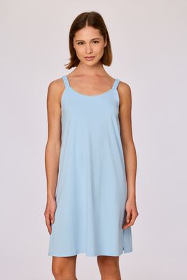 Mouwloos nachtkleedje, Woody, Lichtblauw