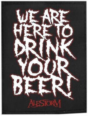 Alestorm Small Patch: We Are Here To Drink Your Beer