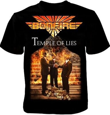 Bonfire T-shirt: Temple Of Lies