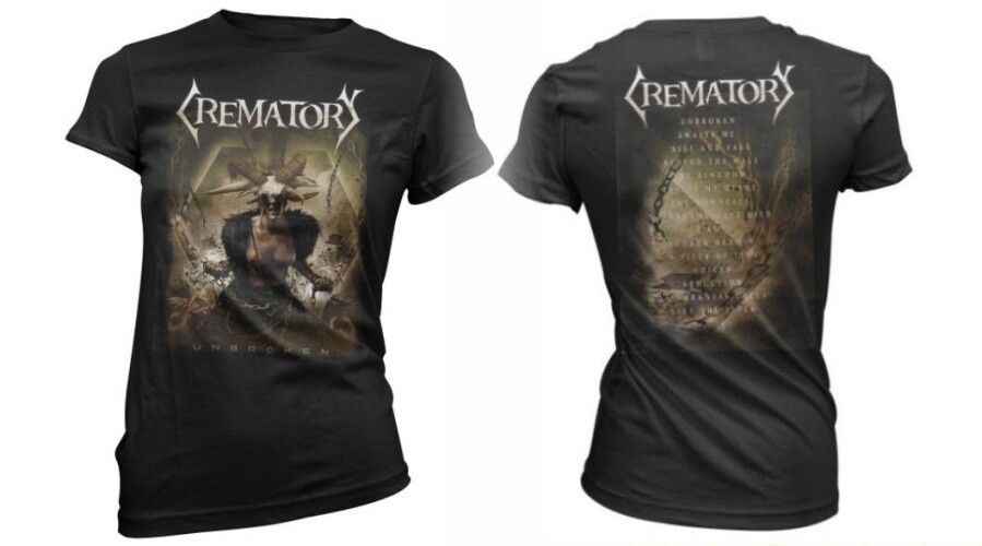 Crematory Girly T-shirt: Unbroken Cover