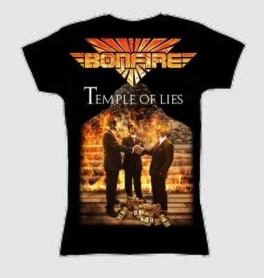 Bonfire Girly T-shirt: Temple Of Lies