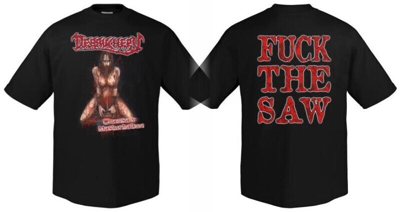 Debauchery T-shirt: Chainsaw Mastrubation