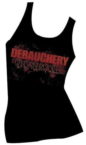 Debauchery Girly Tank Top: Hack Slash Kill