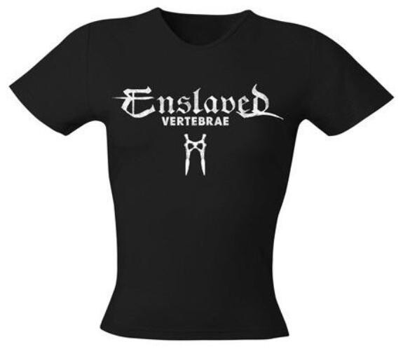Enslaved Girly T-shirt: White Logo