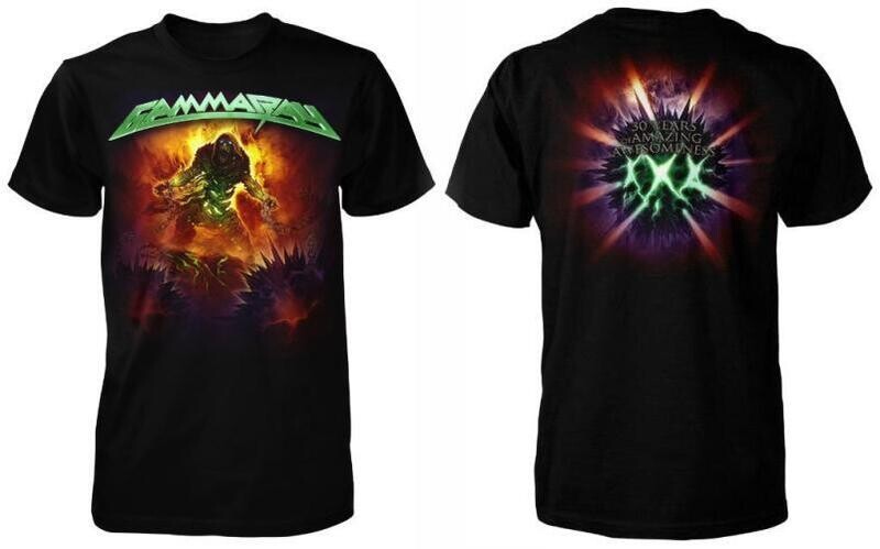 Gamma Ray T-shirt: 30 Years Green Logo