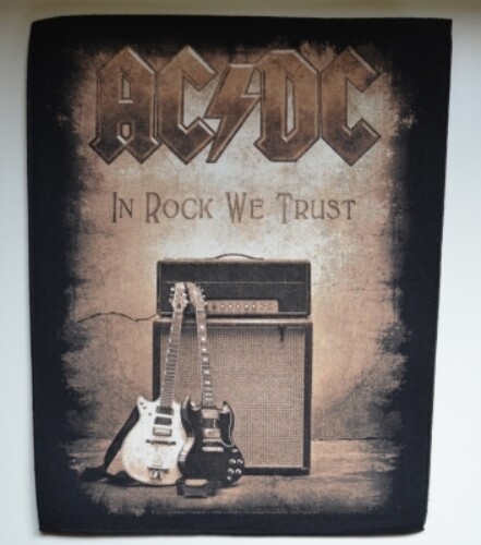 AC/DC Back Patch: In Rock We Trust