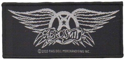 Aerosmith Small Patch: Black & White Logo