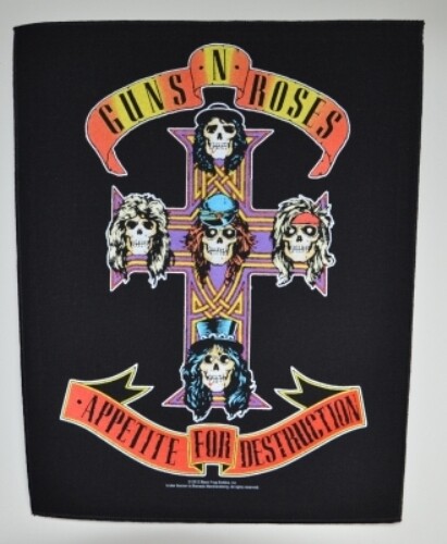Guns N' Roses Back Patch: Appetite For Destruction