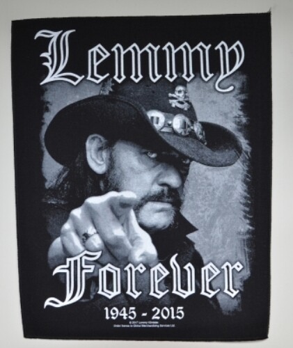 Motörhead Back Patch: Lemmy Forever 1945-2015