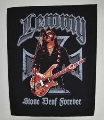Motörhead Back Patch: Lemmy Stone Deaf Forever